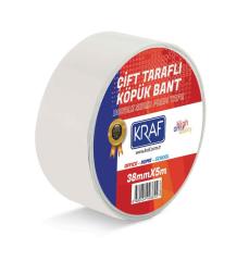 KRAF ÇİFT TARAFLI KÖPÜK BANT 38MMX5M 5038G