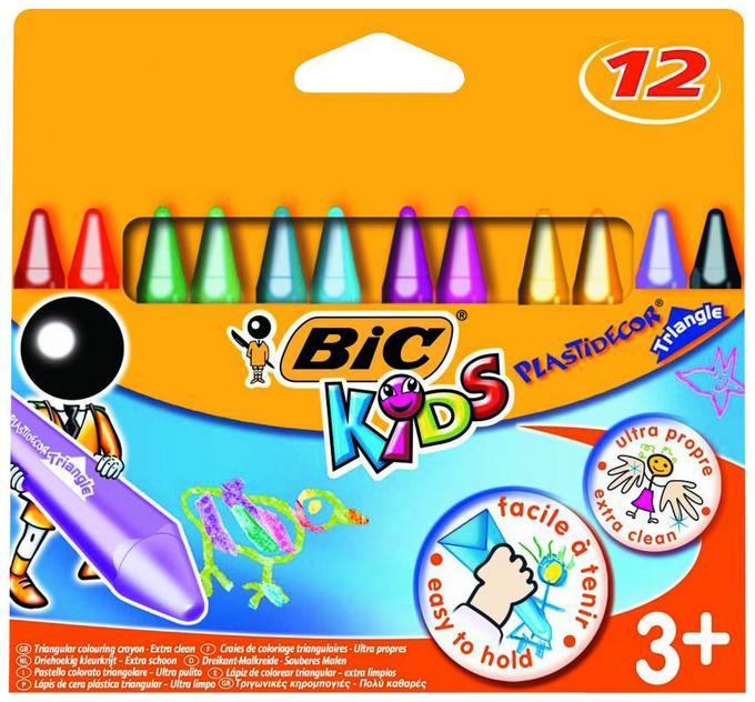 BIC PASTEL BOYA PLASTIDECOR ÜÇGEN 12 Lİ 829773