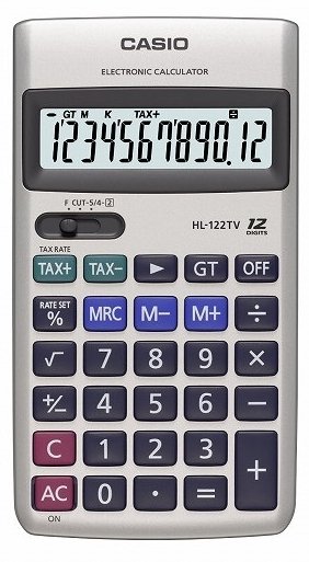 CASIO HESAP MAKİNESİ CEP TİPİ HL-122TV 12 HANE