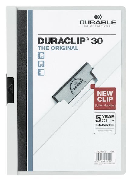 DURABLE SIKIŞTIRMALI D. DURACLIP 30SF BEYAZ 2200