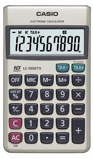 CASIO HESAP MAKİNESİ CEP TİPİ LC-1000TV 10 HANE