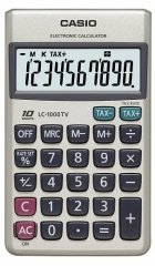 CASIO HESAP MAKİNESİ CEP TİPİ LC-1000TV 10 HANE