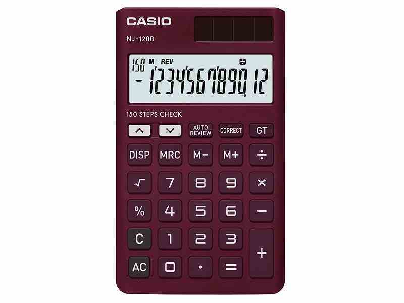 CASIO HESAP MAKİNESİ MASAÜSTÜ NJ-120D-RD 12 HANE