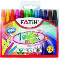 FATİH MUM BOYA 12 RENK ÇEVİRMELİ TWISTIES 50240