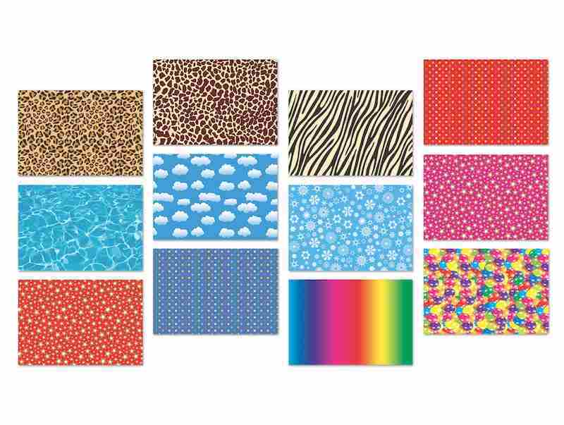 KESKİN FON KARTONU 50X70 KRŞ.DESENLİ 12'Lİ 200952