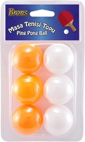 BRONS PİNPON TOPU 6 LI SET BR-150 (AKRİLİK)