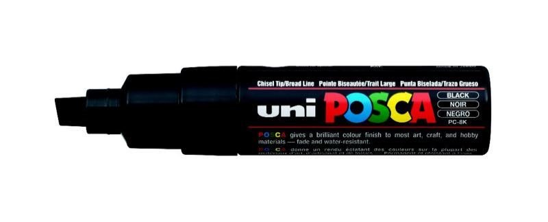 UNİ POSTER MARKÖRÜ POSCA PC-8K 8.0 SİYAH