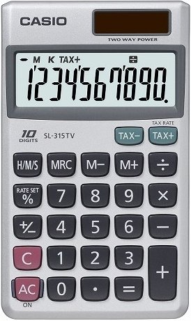 CASIO HESAP MAKİNESİ CEP TİPİ SL-315TV 10 HANE