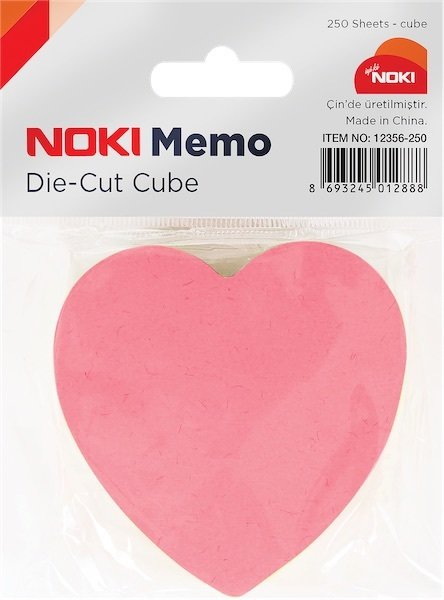 NOKİ YAPIŞKANLI NOT K. 75x75 5R KALP 250YP 12356