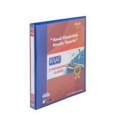 KRAF D MEKANİZMALI KLASÖR 3CM 4 HALKA 1034 MAVİ