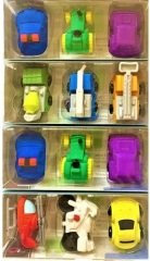 VİNTAGE SİLGİ ARABA PUZZL ŞEKİLLİ 24 LÜ 2889