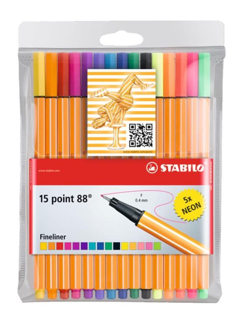 STABILO GLISS KALEM POINT 88 15 Lİ (10+5) 8815-1