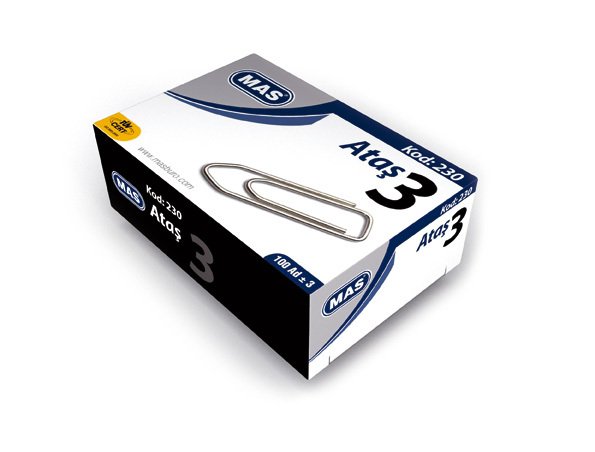 MAS ATAŞ NO:3 NİKEL KAPLI 100 ADET 230