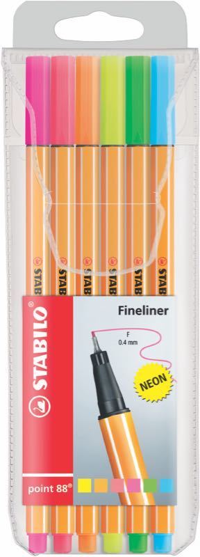 STABILO GLISS KALEM POINT 88 6 LI NEON 88/6-1