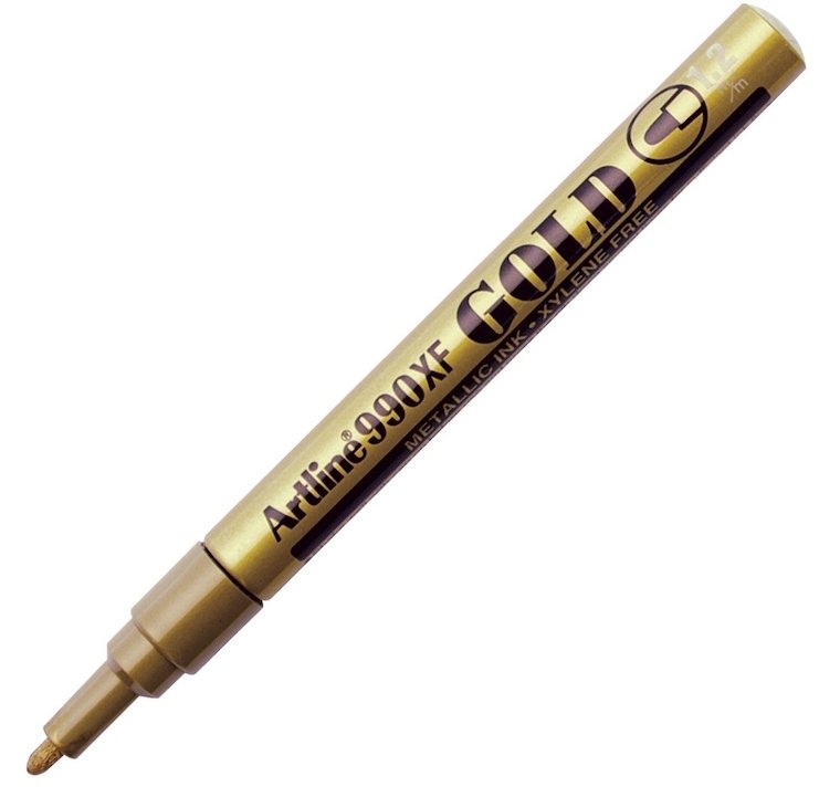 ARTLINE METALİK MARKÖR YALDIZLI 990XF ALTIN