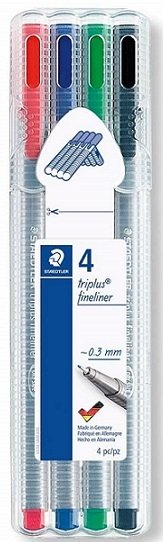 STAEDTLER FINELINER TRIPLUS 4LÜ 334 SB4