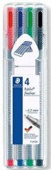 STAEDTLER FINELINER TRIPLUS 4LÜ 334 SB4