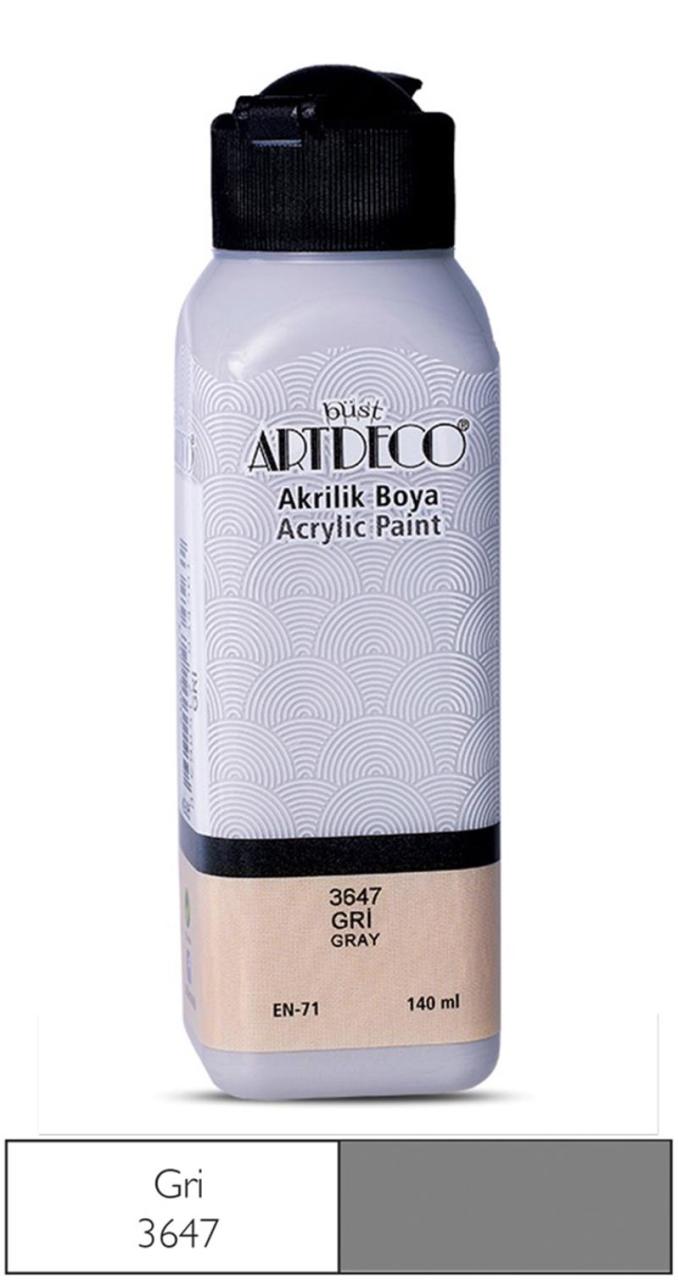 ARTDECO AKRİLİK BOYA 140 ML GRİ Y-070R-3647