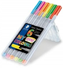 STAEDTLER FINELINER TRIPLUS 6LI NEON 334 SB6CS3