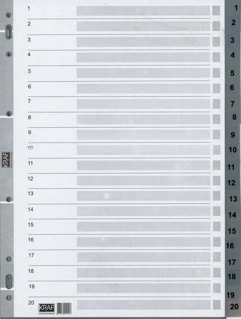 KRAF SEPARATÖR 1020 1-20 RAKAM