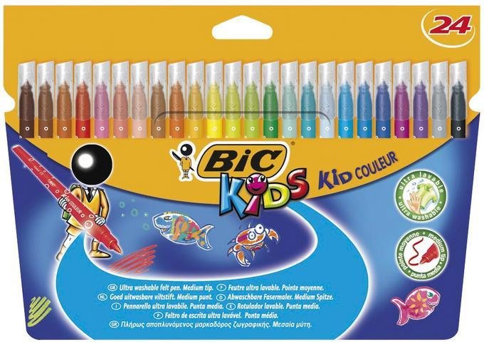BIC KEÇELİ KALEM KID COULEUR 24 LÜ 841800