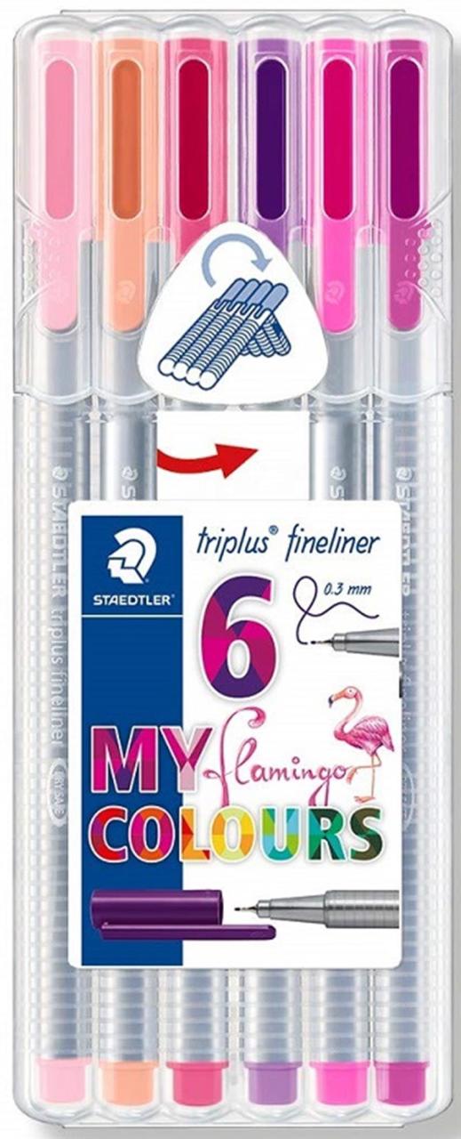 STAEDTLER FINELINER TRIPLUS 6LI FLAMING 334 SB6CS6