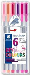STAEDTLER FINELINER TRIPLUS 6LI FLAMING 334 SB6CS6