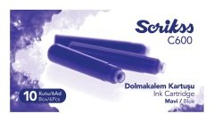 SCRIKSS DOLMAKALEM KARTUŞU MAVİ 6'LI