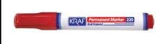 KRAF PERMANENT MARKÖR KESİK UC 230 KIRMIZI