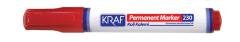 KRAF PERMANENT MARKÖR YUVARLAK UC 220 KIRMIZI