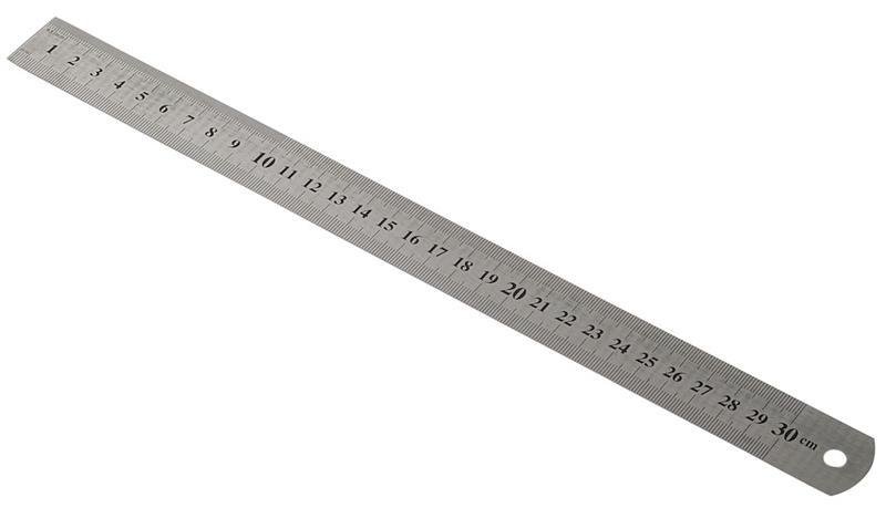 KRAF ÇELİK CETVEL  30 CM INCH ÖLÇÜLÜ 530G