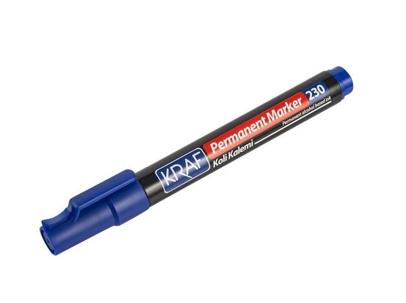 KRAF PERMANENT MARKÖR YUVARLAK UC 220 MAVİ
