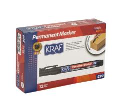 KRAF PERMANENT MARKÖR YUVARLAK UC 220 SİYAH