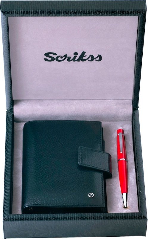 SCRIKSS AJANDA CEP SİYAH+62 TÜK.KIRMIZI SET SDR306