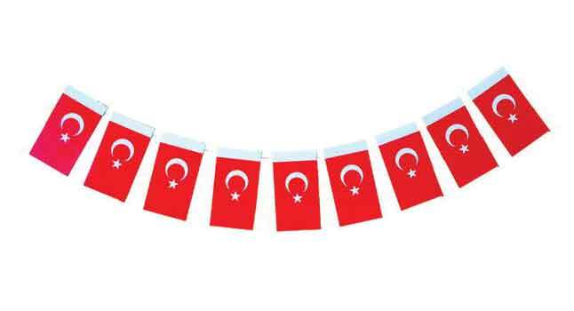 BUKET BAYRAK İPLİ BÜYÜK TÜRK 50 Lİ BKT-303