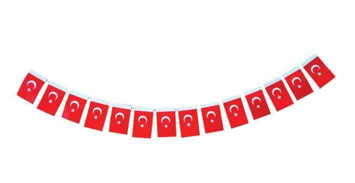 BUKET BAYRAK İPLİ ORTA TÜRK 50 Lİ BKT-304