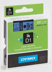 DYMO ŞERİT D1 9MMx7MT MAVİ/SİYAH 720710 40916