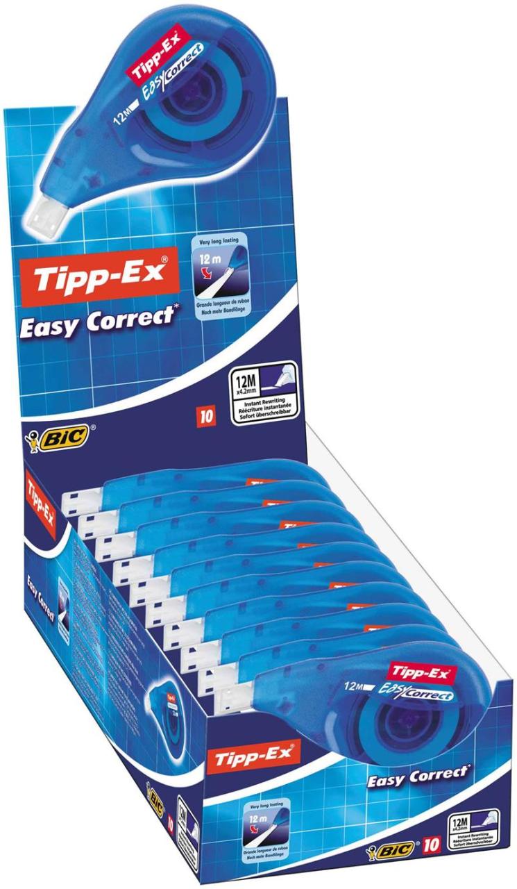 TIPP-EX ŞERİT SİLİCİ CORRECT TAPE 10 LU 8290352