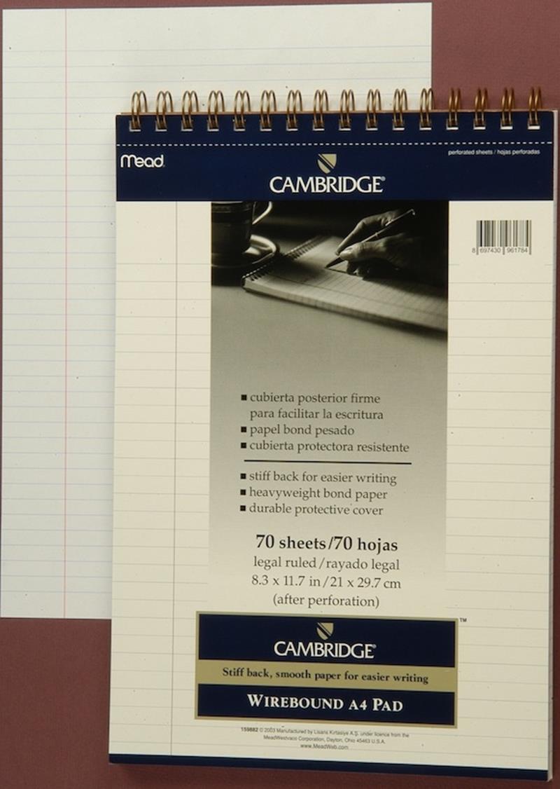 MEAD DEFTER CAMBRIDGE A4 BEYAZ 70 YP. ÇİZ. M159882