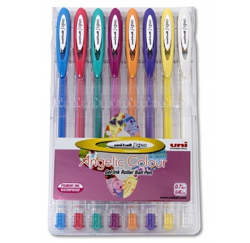 UNİ JEL KALEM SIGNO ANGELIC UM-120AC/8C 0.7 8Lİ
