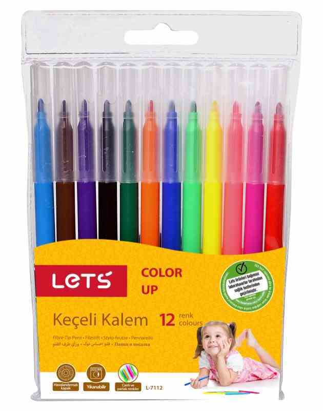 LETS KEÇELİ KALEM 12 RENK L7112