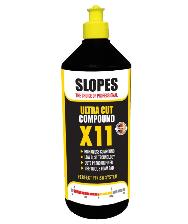 Slopes X11 Ultra Cut Compound 1 lt / Agresif Çizik Giderici Pasta