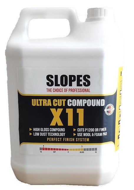 Slopes X11 Ultra Cut Compound 5 lt / Agresif Çizik Giderici Pasta