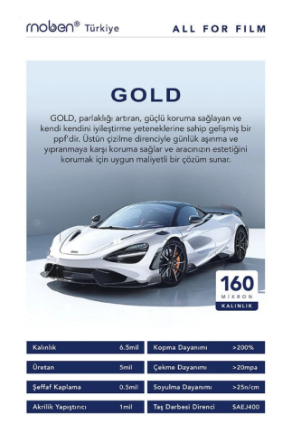 MOBEN Gold / Ppf  Kaplama 160 micron