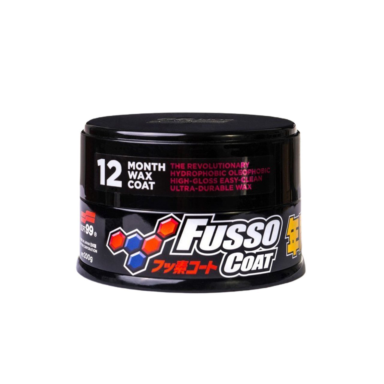 Soft99 Fusso Coat EU 12 Months Dark Wax 200 Gr / 12 Aylık Koyu Renk Avrupa Versiyon