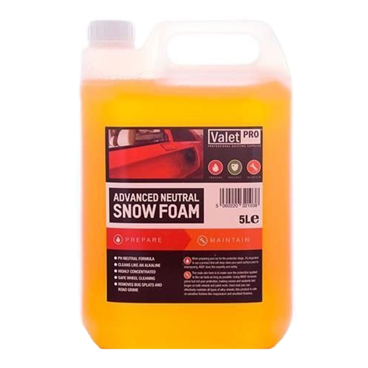 Valet Pro Advanced Neutral Snow Foam 5 Lt / Yıkama Köpüğü