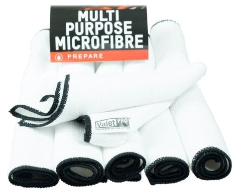 Valet Pro 22493 Multi Purpose White Microfibre P/6 35x35cm / Çok Amaçlı Mikrofiber Bez