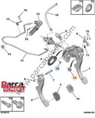 Debriyaj Pedal Agrafı Orijinal 9820342980