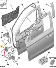 Peugeot 301 Citroen C-elysee Ön Kapı Gergisi İthal 9675585080