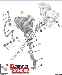 Turbo Mitsubishi 1.6 Hdi Dv6 90 Beygir 0375.Q2